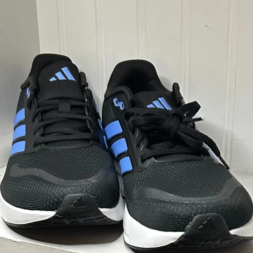 Adidas Runfalcon Black Blue White Men's Sneakers Size 10